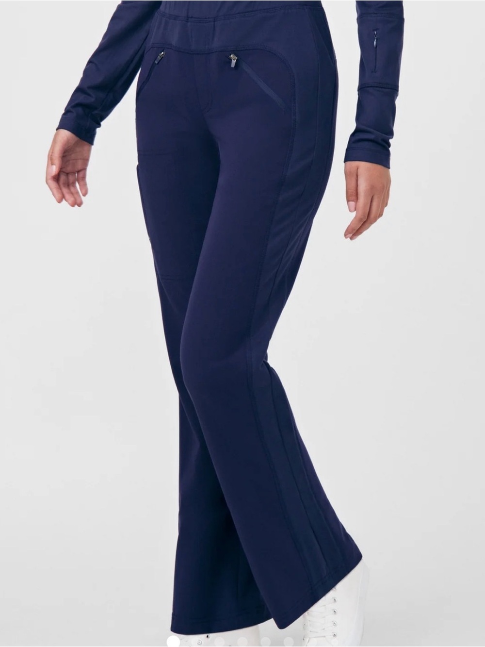 White Cross CRFT Navy Bootcut Active Stretch Scrub Pants